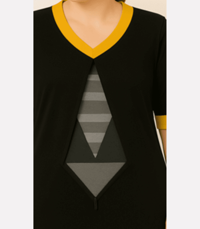 Ease 360° | Aperture Top - Yellow V-Neck Functionality
