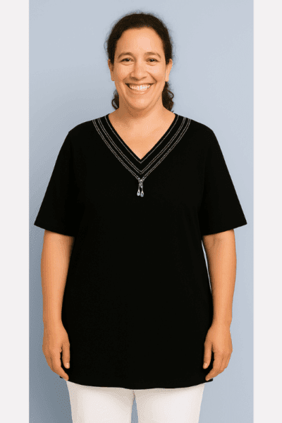Ease 360° | Aperture Top - Thread V-Neck