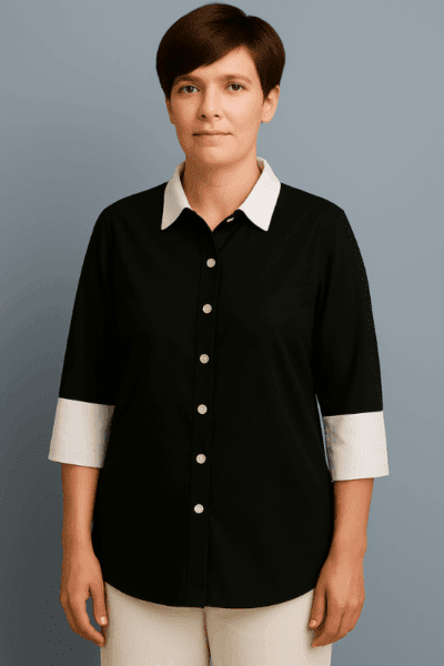 Ease 360 degree | Cadence Shirt - All Black - Front